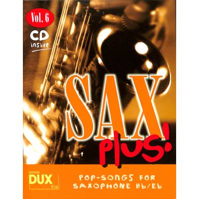 4031658009165 - Sax plus 6 - Pop songs for saxophone