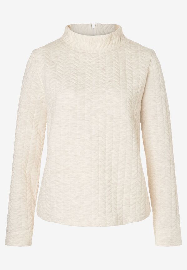 4031664001412 - Struktur-Sweatshirt creme melange Winter-Kollektion