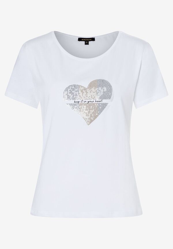 4031664006295 - T-Shirt mit Pailletten-Herz Frühjahrs-Kollektion 4031664006295 - T-Shirt mit Pailletten-Herz Frühjahrs-Kollektion