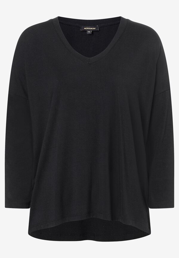 4031664011510 - weites V-Neck Shirt schwarz Frühjahrs-Kollektion 4031664011510 - weites V-Neck Shirt schwarz Frühjahrs-Kollektion