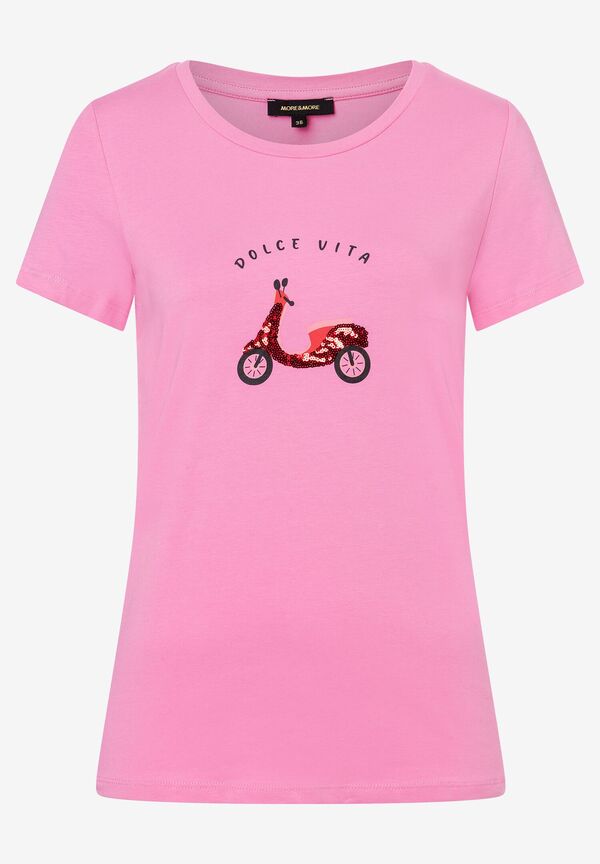 4031664012067 - T-Shirt mit Pailletten-Roller pink Frühjahrs-Kollektion