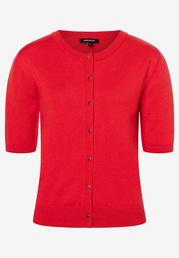 4031664013576 - Kurzarm-Cardigan soft red Frühjahrs-Kollektion