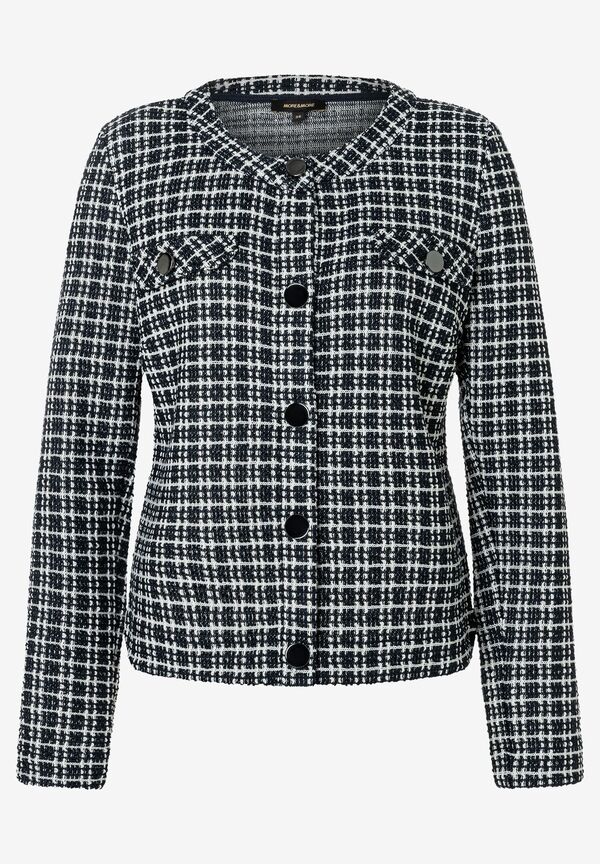 4031664019554 - Bouclé-Jerseyjacke kariert Frühjahrs-Kollektion
