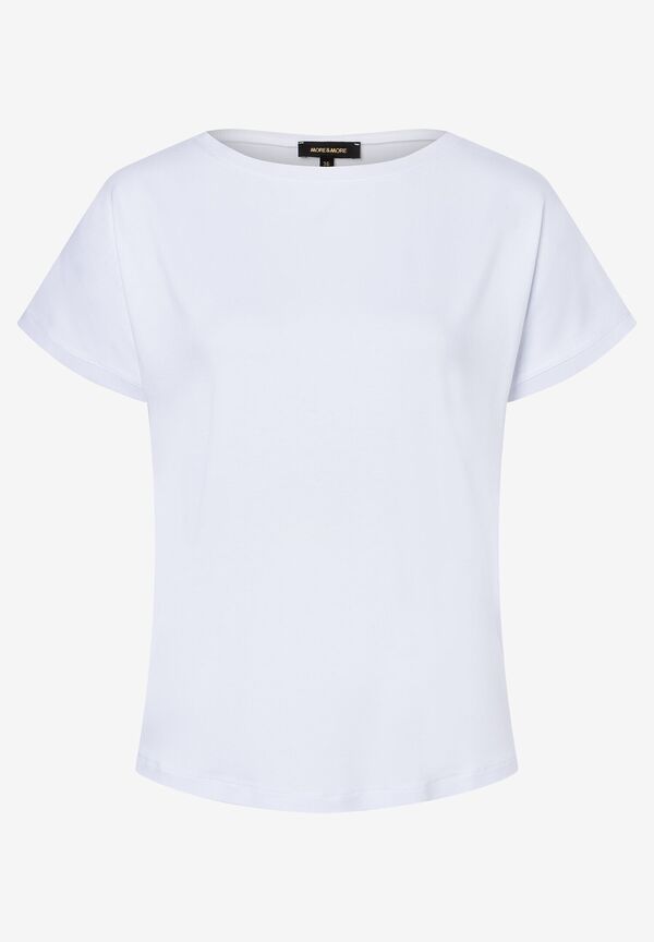 4031664020536 - T-Shirt mit Chiffonkante weiß Frühjahrs-Kollektion