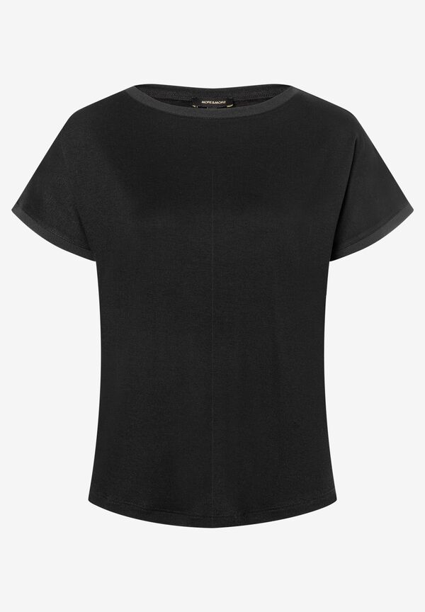 4031664020697 - T-Shirt mit Chiffonkante schwarz Frühjahrs-Kollektion