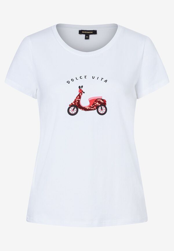 4031664021076 - T-Shirt mit Pailletten-Roller weiß Frühjahrs-Kollektion