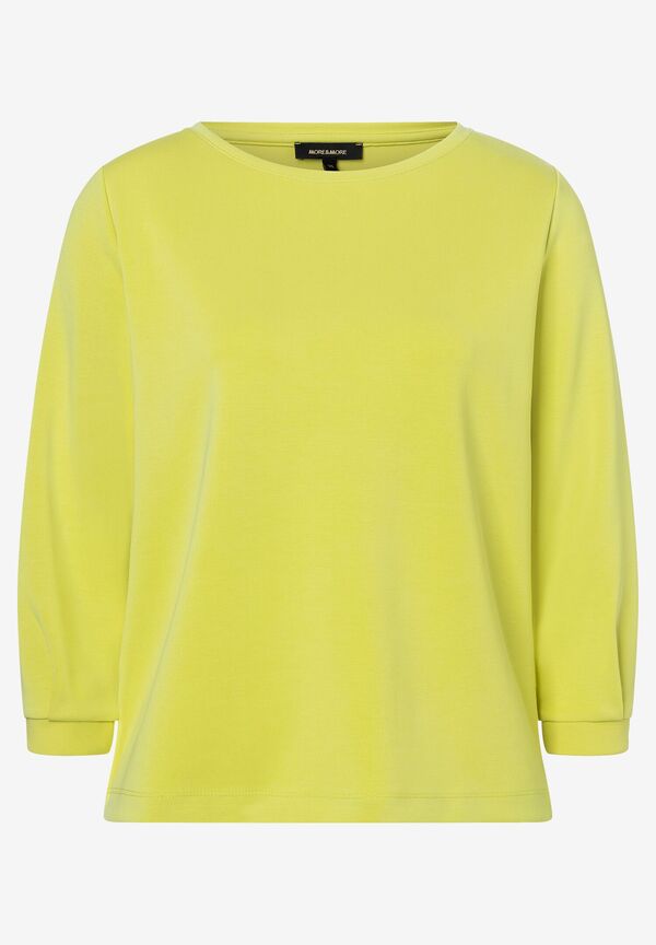 4031664030269 - Sweatshirt mit 3 4 Arm lime yellow Frühjahrs-Kollektion