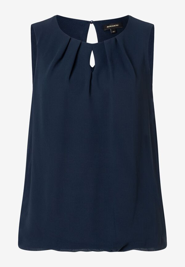 4031664030665 - Chiffon Blusentop marine Frühjahrs-Kollektion