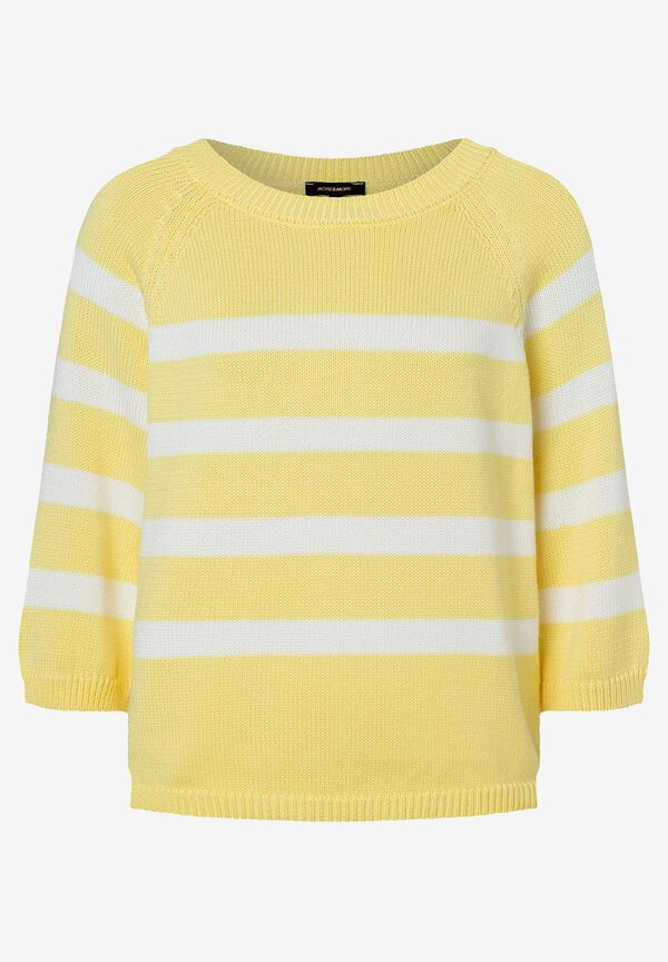 4031664034052 - Streifenpullover gelb weiß Frühjahrs-Kollektion