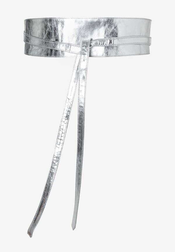 4031664038944 - Bindegürtel aus Leder silber Frühjahrs-Kollektion 4031664038944 - Bindegürtel aus Leder silber Frühjahrs-Kollektion