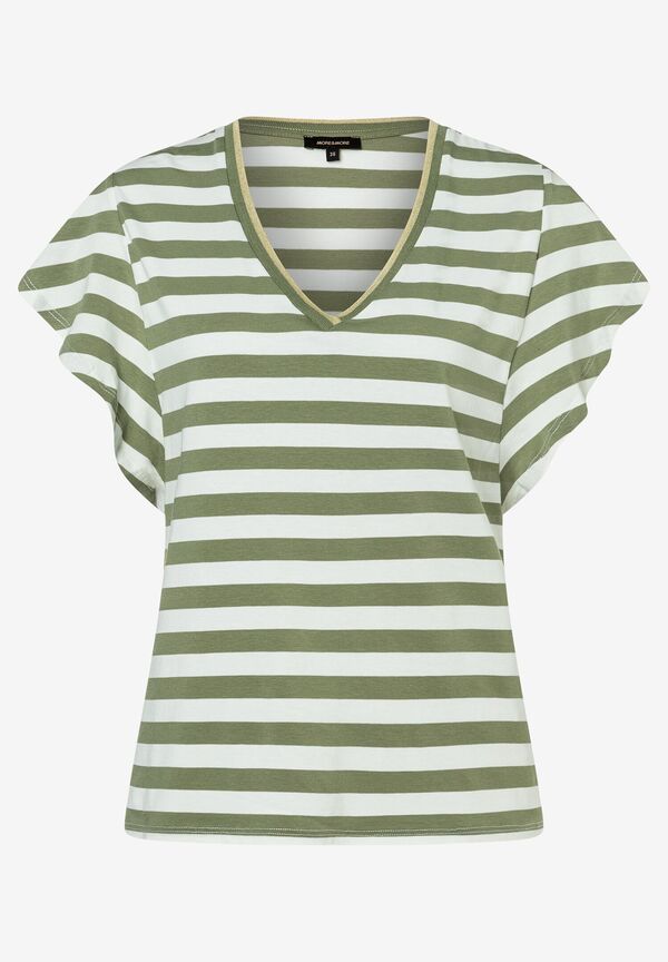 4031664039583 - Streifenshirt olive ecru Sommer-Kollektion 4031664039583 - Streifenshirt olive ecru Sommer-Kollektion