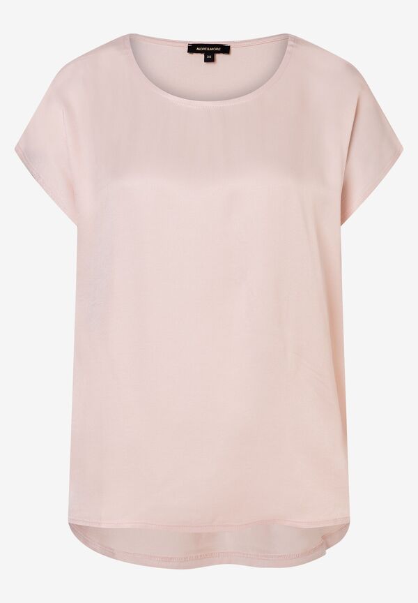 4031664041043 - Shirt mit Satinfront soft peach Sommer-Kollektion 4031664041043 - Shirt mit Satinfront soft peach Sommer-Kollektion