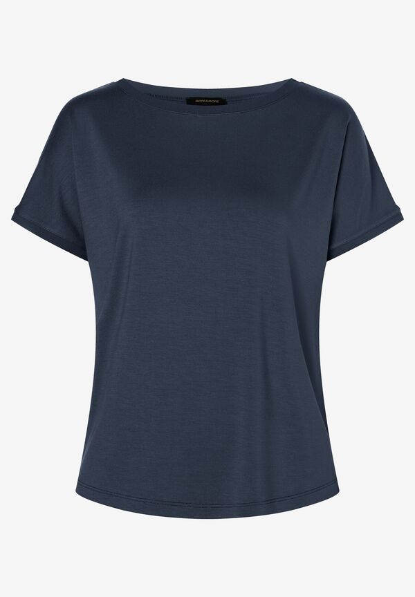 4031664050229 - T-Shirt mit Chiffonkante marine Frühjahrs-Kollektion