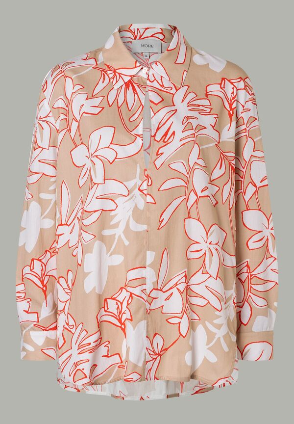 4031664056184 - lange Bluse mit Flower-Dessin MORE