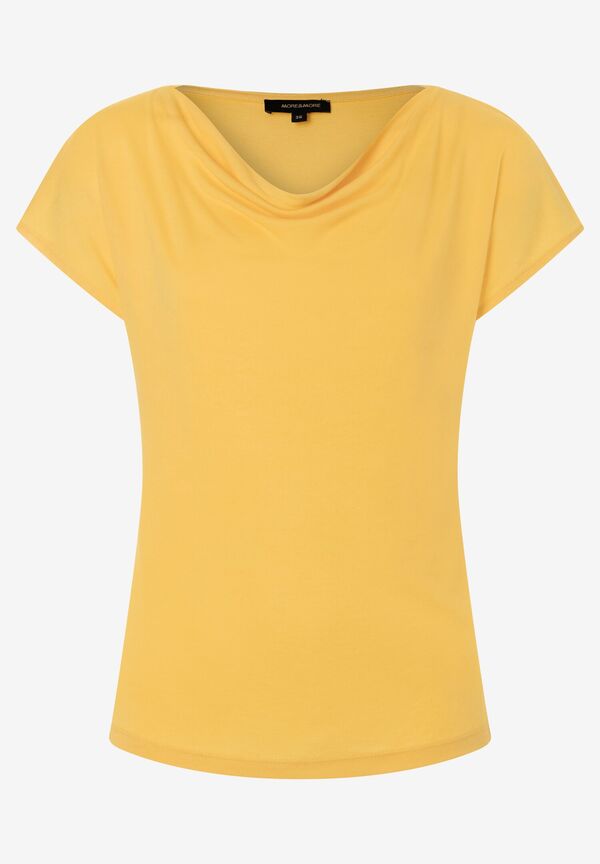 4031664061454 - T-Shirt mit Wasserfall-Ausschnitt sunset yellow Sommer-Kollektion 4031664061454 - T-Shirt mit Wasserfall-Ausschnitt sunset yellow Sommer-Kollektion