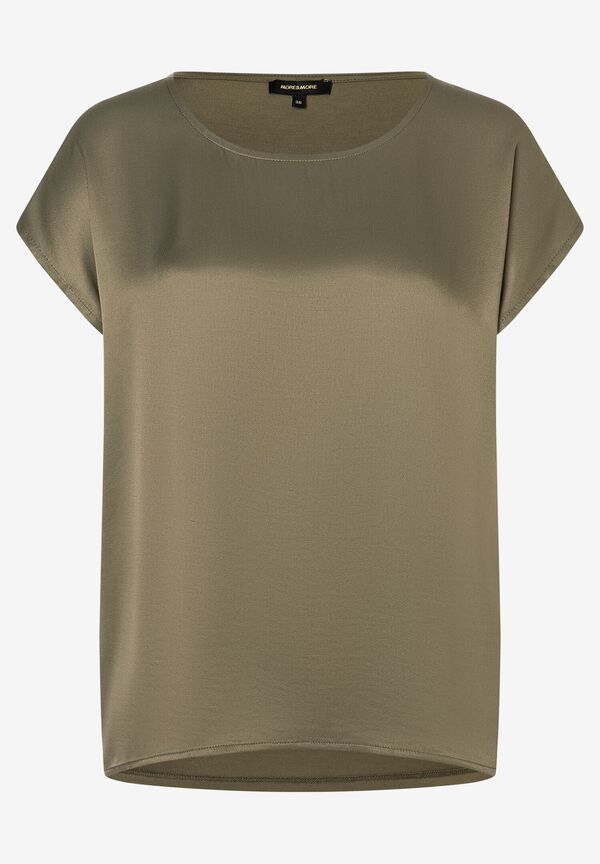 4031664062154 - Shirt mit Satinfront tundra olive Sommer-Kollektion