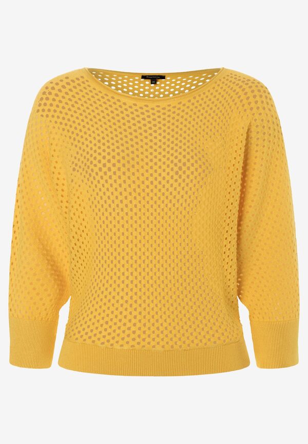 4031664062796 - Ajour Pullover sunset yellow Sommer-Kollektion