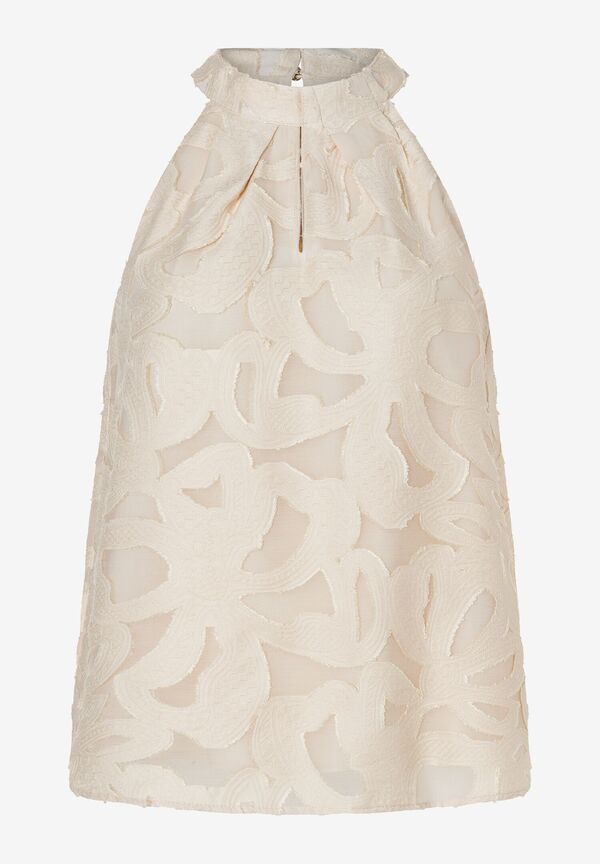 4031664063984 - elegantes Blusentop creme Sommer-Kollektion