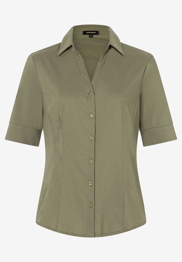 4031664064783 - Baumwoll Stretch Bluse tundra olive Sommer-Kollektion