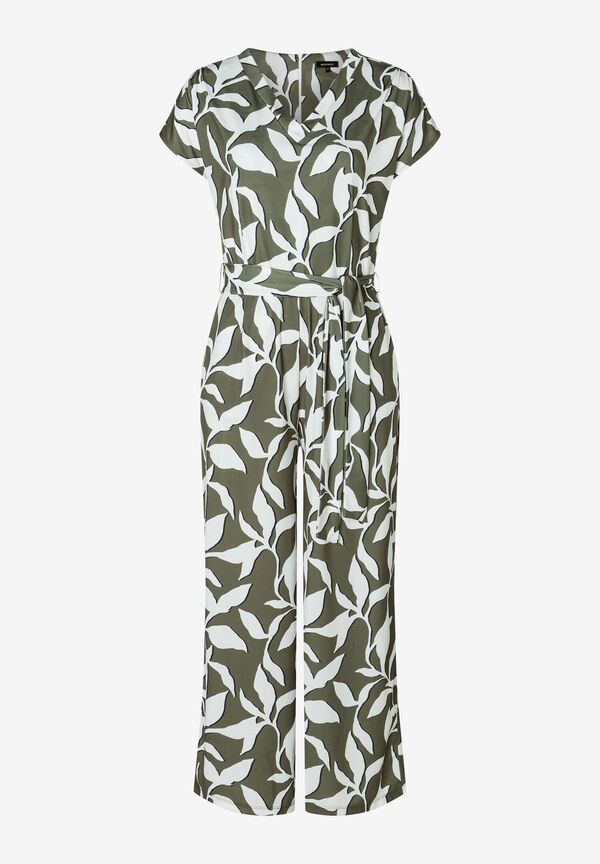 4031664067418 - Jersey-Jumpsuit Blätterprint Sommer-Kollektion
