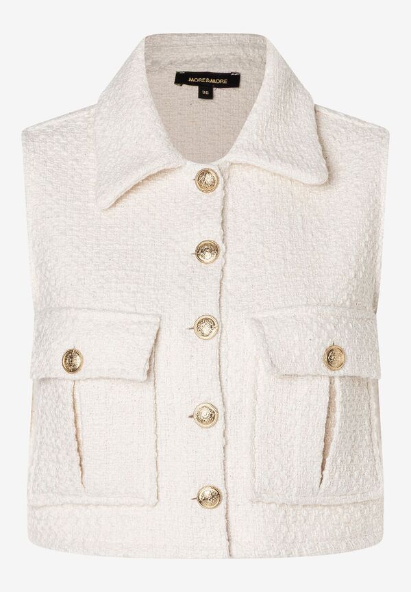 4031664068200 - Bouclé-Weste ecru Sommer-Kollektion