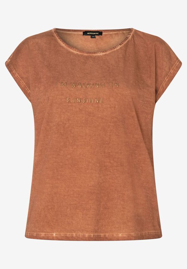 4031664069115 - T-Shirt mit Schriften clay brown Sommer-Kollektion