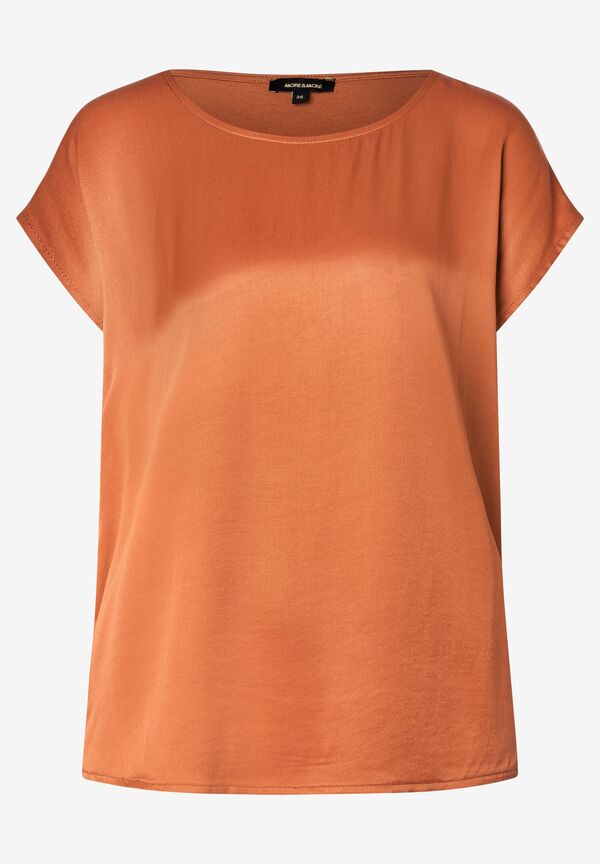 4031664070524 - Shirt mit Satinfront clay brown Sommer-Kollektion