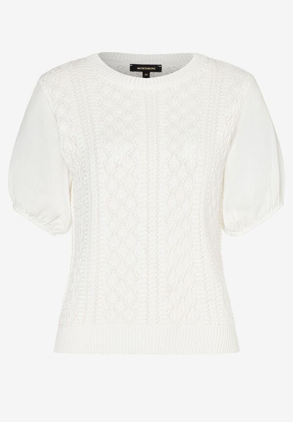 4031664070814 - Ajour Pullover mit Puffärmeln Sommer-Kollektion