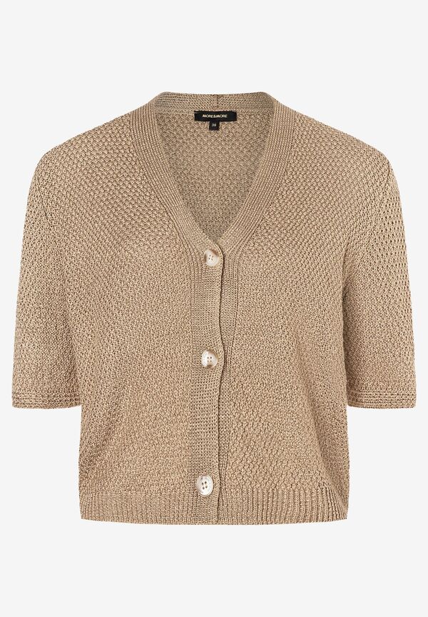4031664078438 - Kurzarm-Cardigan sahara beige Sommer-Kollektion 4031664078438 - Kurzarm-Cardigan sahara beige Sommer-Kollektion