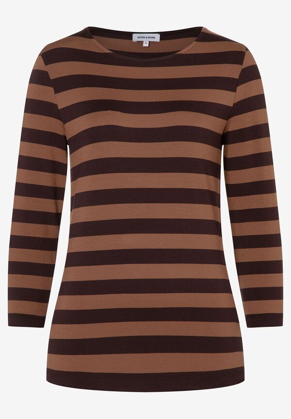 4031664079763 - Streifenshirt braun nougat