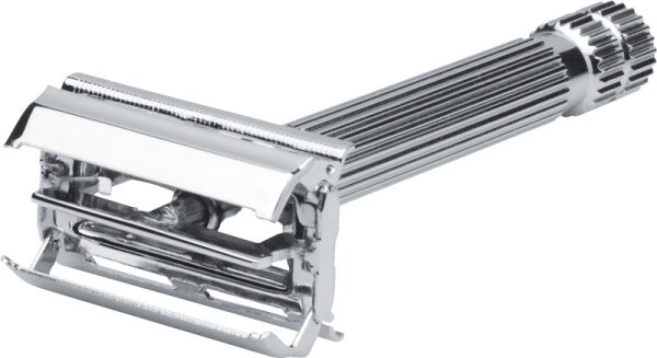 4031683064894 - Erbe Shaving Shop Rasierer Tradition silber geriffelt 4031683064894 - Erbe Shaving Shop Rasierer Tradition silber geriffelt