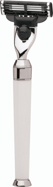 4031683071038 - Erbe Shaving Shop Premium Design PARIS Gillette Mach3 Rasierer Edelharz weiß 4031683071038 - Erbe Shaving Shop Premium Design PARIS Gillette Mach3 Rasierer Edelharz weiß