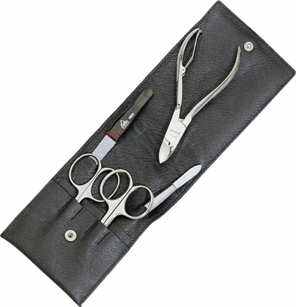 4031683090534 - Collection fü nfteiliges Manicure Set im Lederetui schwarz 135 x 55 cm