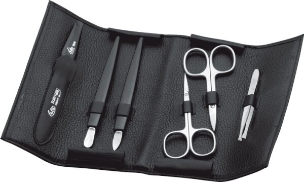 4031683096505 - Erbe Collection sechsteiliges Manicure Set im Lederetui 155 x 55 cm