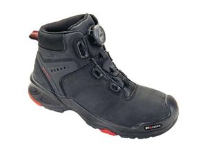 4031783001379 - Sicherheitsstiefel Braxton Größe 43 schwarz rot S3 SRC HRO EN ISO 20345 Rindleder