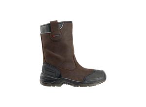 4031783012504 - Sicherheitsschlupfstiefel Hercules Größe 43 braun S3 src wr en iso 20345 Glattleder - Baak