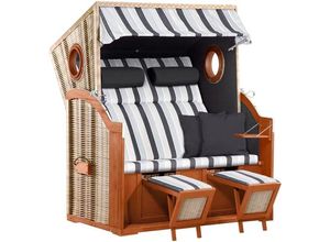 4031992224095 - KONIFERA Strandkorb Twin Rügen XL BxTxH 140x80x160 cm Halblieger