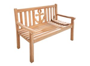 4031992234872 - riess-ambiente Gartenbank EMPIRE TEAK - 120cm Teakholz mit Ankerdesign massiv