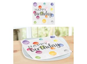 4032037814271 - Servietten HAPPY BIRTHDAY DOTS (BT 33x33 cm)