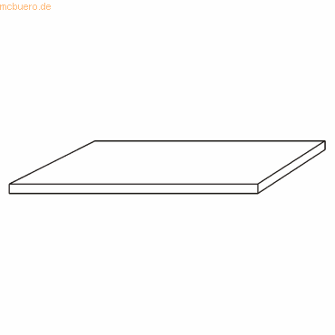 4032062001240 - Fachboden zusätzlich Materialstärke 19 mm Breite 800 mm lichtgrau