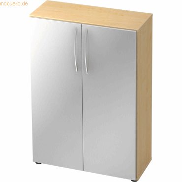 4032062014035 - Schrank Basic 3OH BxTxH 80x33x1144cm Griff BM Ahorn Silber