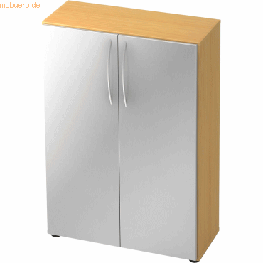 4032062014042 - Schrank Basic 3OH BxTxH 80x33x1144cm Griff BM Buche Silber