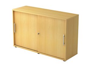 4032062024935 - HAMMERBACHER Schiebetürenschrank Prokura V1752S 6 6 RE buche 1 Fachboden 1200 x 400 x 748 cm