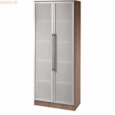 4032062026519 - Büroschrank 5 Ordnerhöhen BxTxH 800x420x2004mm Nussbaum Sil