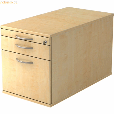 4032062121290 - PRO SIGNA TC20 BM - Rollcontainer Ahorn Holz mit Hängeregistratur Bogengriff Metall