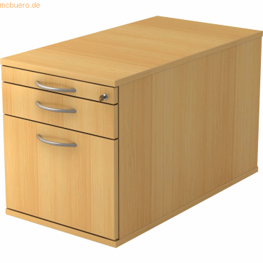 4032062121436 - PRO SIGNA TC20 BM - Rollcontainer Buche Holz mit Hängeregistratur Bogengriff Metall