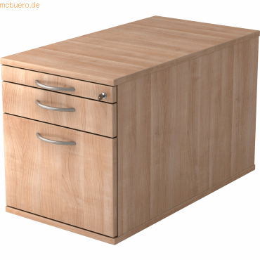 4032062121504 - PRO SIGNA TC20 BM - Rollcontainer Holz Nussbaum mit Hängeregistratur Bogengriff Metall