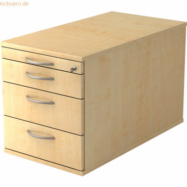 4032062121573 - PRO SIGNA TC30 BM - Rollcontainer Ahorn Holz mit 3 Schüben Bogengriff Metall