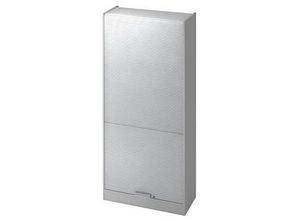 4032062130360 - HAMMERBACHER Akandia Rollladenschrank lichtgrau silber 4 Fachböden 900 x 400 x 2004 cm