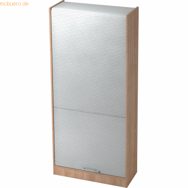 4032062130612 - PRO SIGNA R90 RE - Nussbaum Silber Rollladenschrank 5 OH Relinggriff Kunststoff